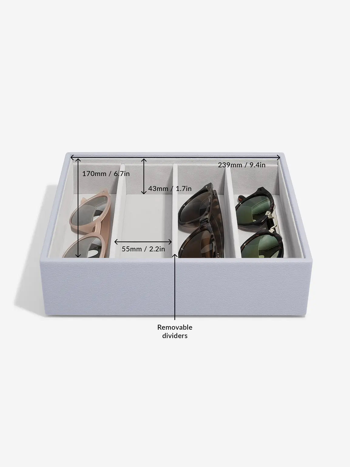 Stackers Bril & Accessoires-laag voor Klassieke Juwelendoos Lavendel