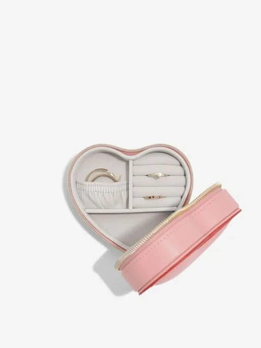 Stackers Heart Travel Jewellery Box Roze - Mystackers