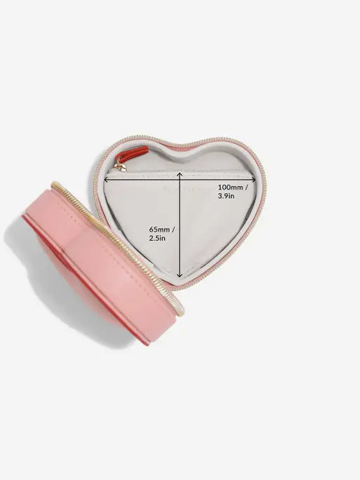 Stackers Heart Travel Jewellery Box Roze