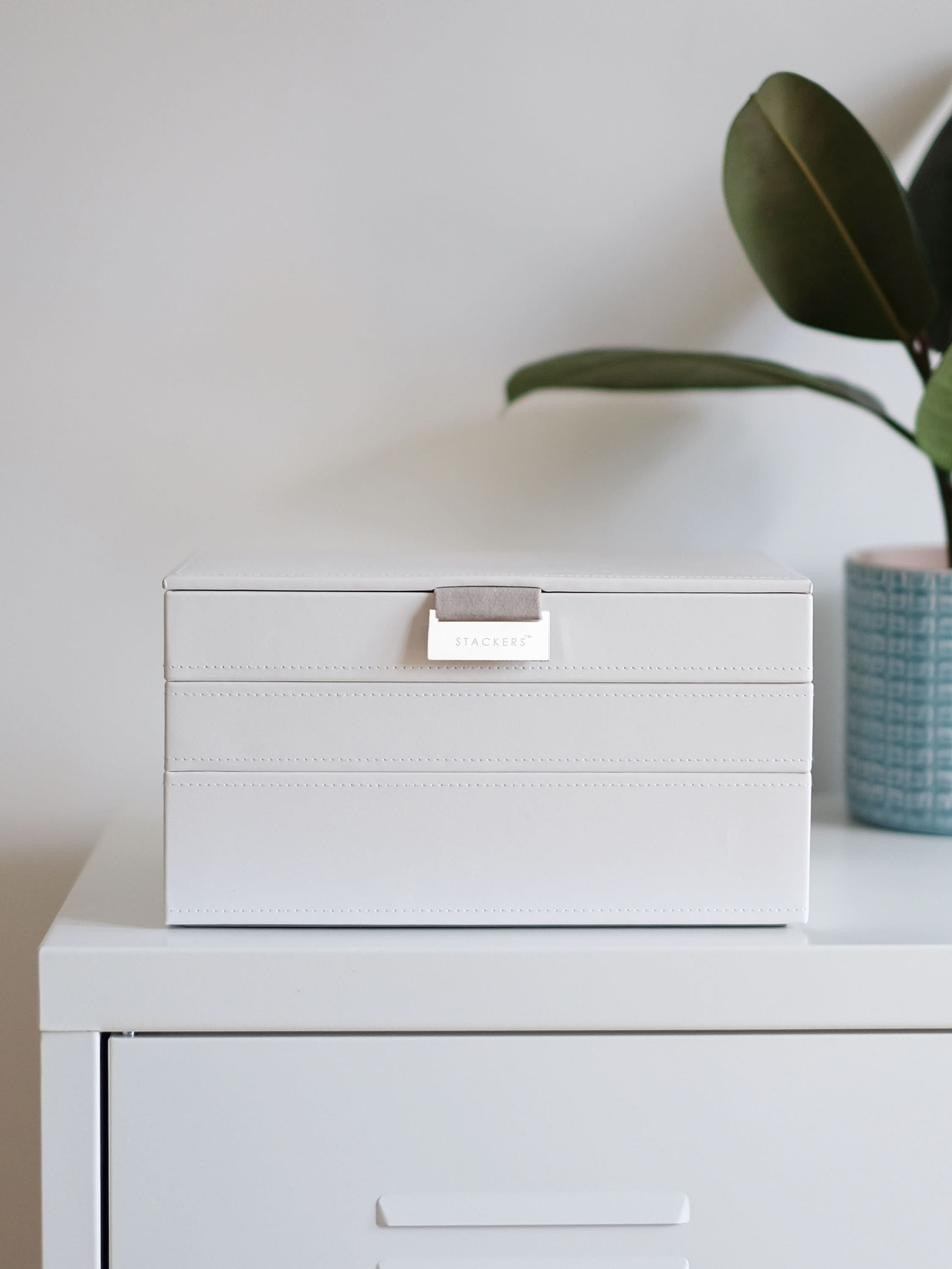 Stackers Klassieke Juwelendoos Set van 3 Wit - Mystackers