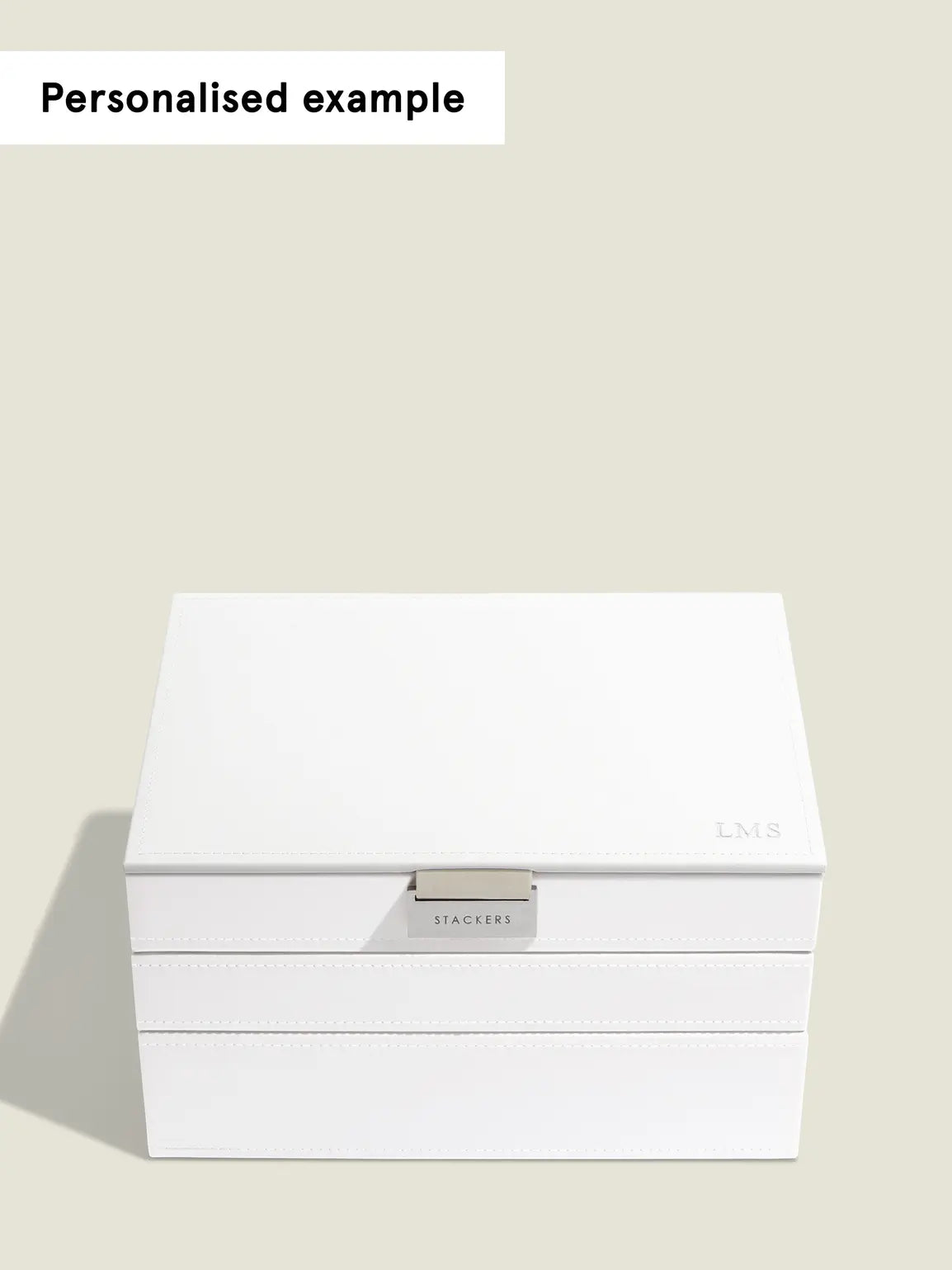 Stackers Klassieke Juwelendoos Set van 3 Wit