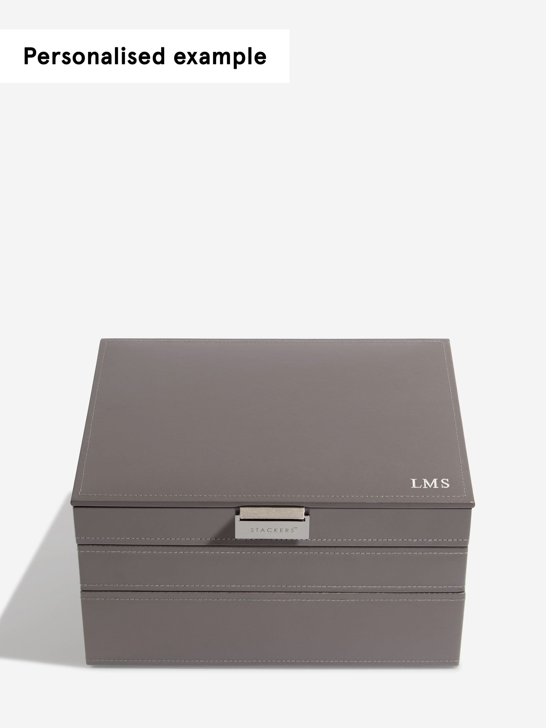 Stackers Klassieke Juwelendoos Set van 3 Zachtbruin - Mystackers