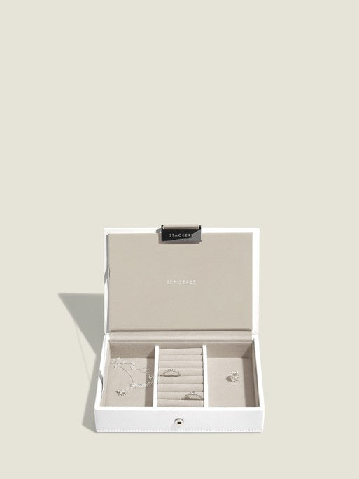 Stackers Mini Jewelry Box Set of 2 White