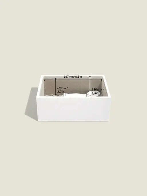 Stackers Mini Jewelry Box Set of 2 White