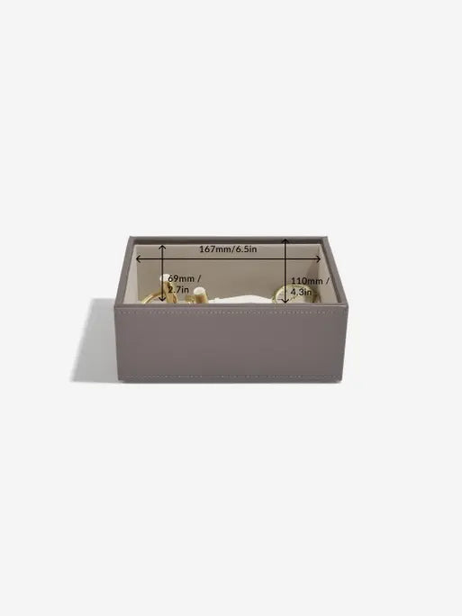 Stackers Mini Jewelry Box Set of 2 Soft Brown