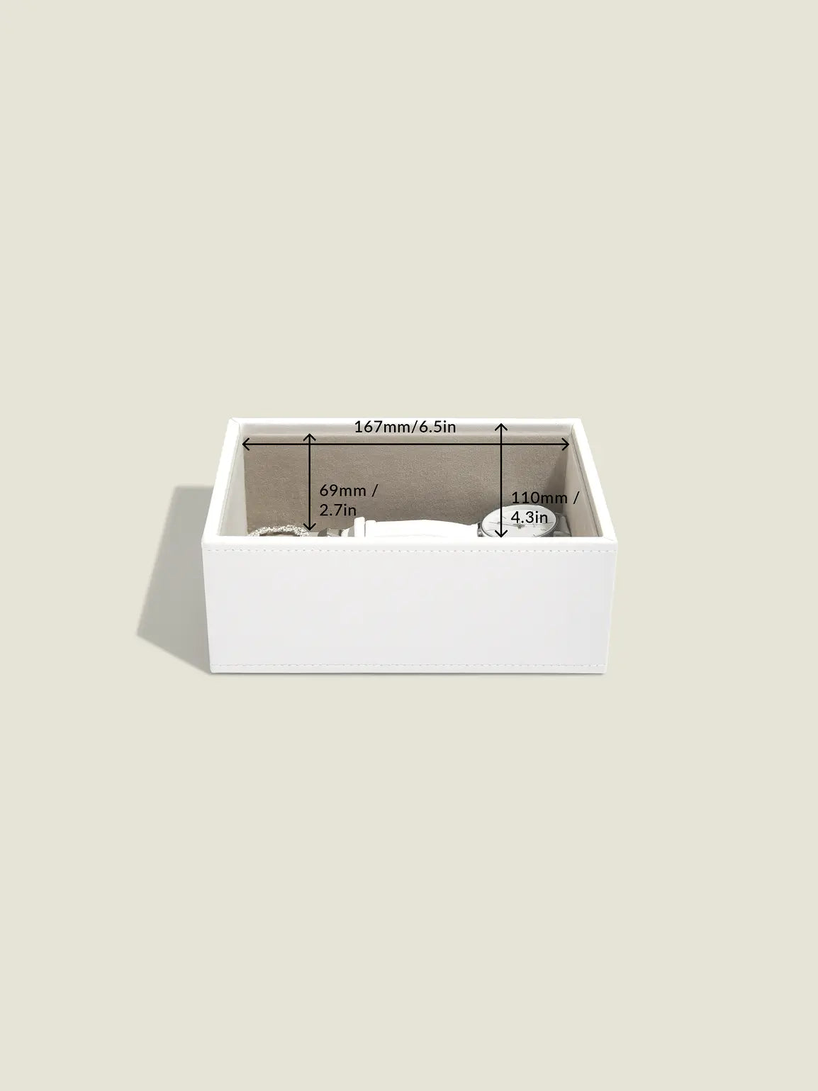 Stackers Mini Watch & Accessory Layer White
