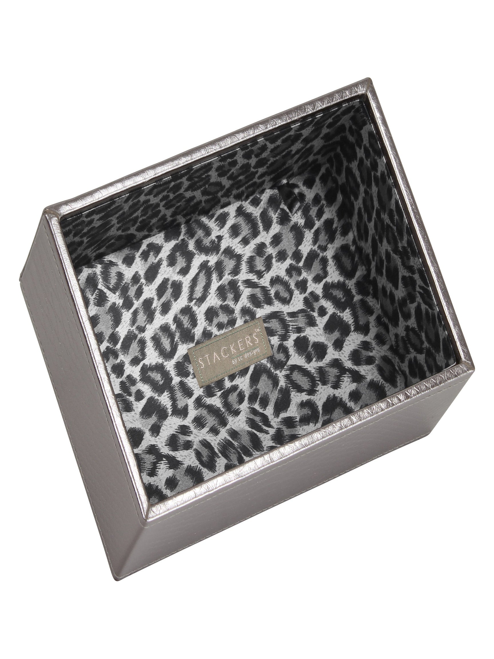 Stackers Mini Horloge & Accessoirelaag Platinum