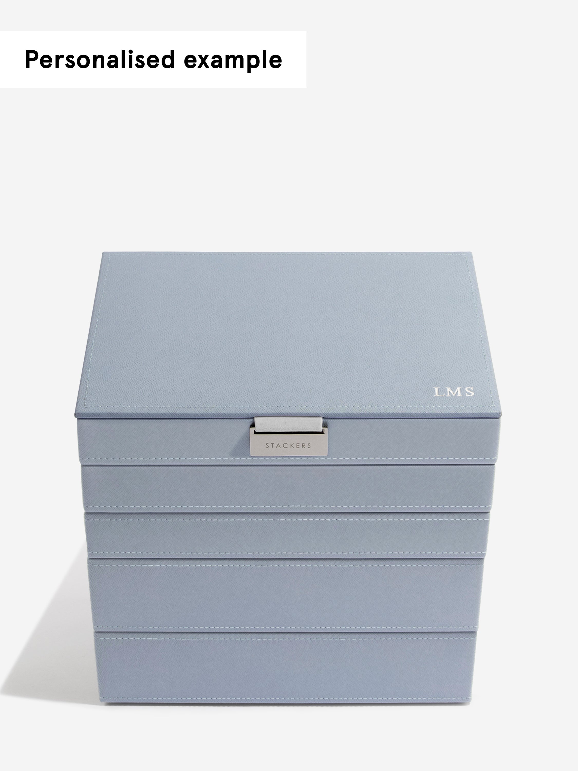 Stackers Klassieke Juwelendoos Set van 5 Blauw