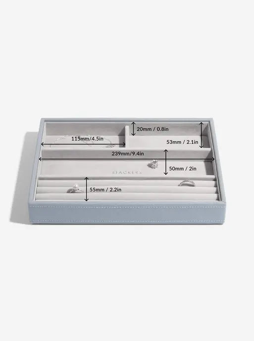 Stackers Classic Jewellery Box Set of 5 Blue