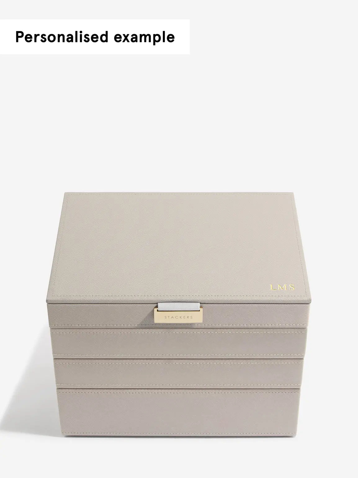 Stackers Klassieke Juwelendoos Set van 4 Taupe