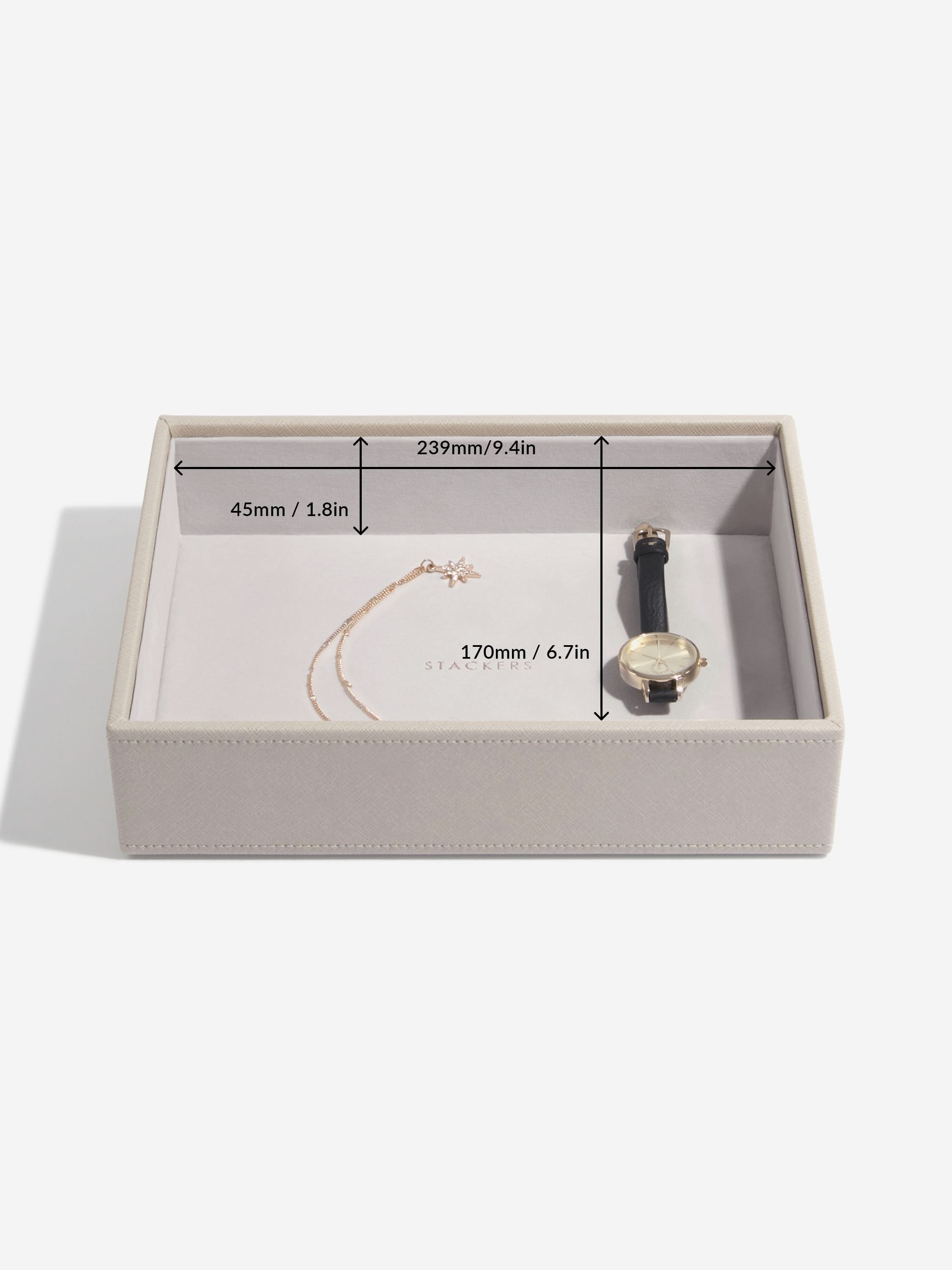 Stackers Klassieke Juwelendoos Set van 5 Taupe - Mystackers