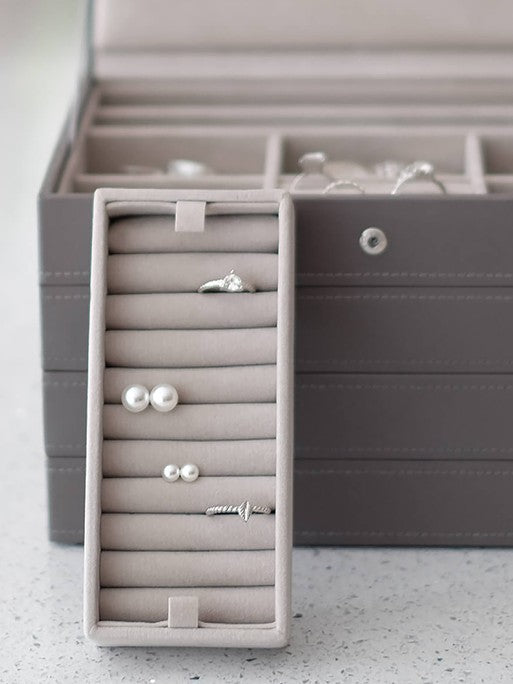 Stackers Ring Roll Zachtbruin & Wit - Mystackers