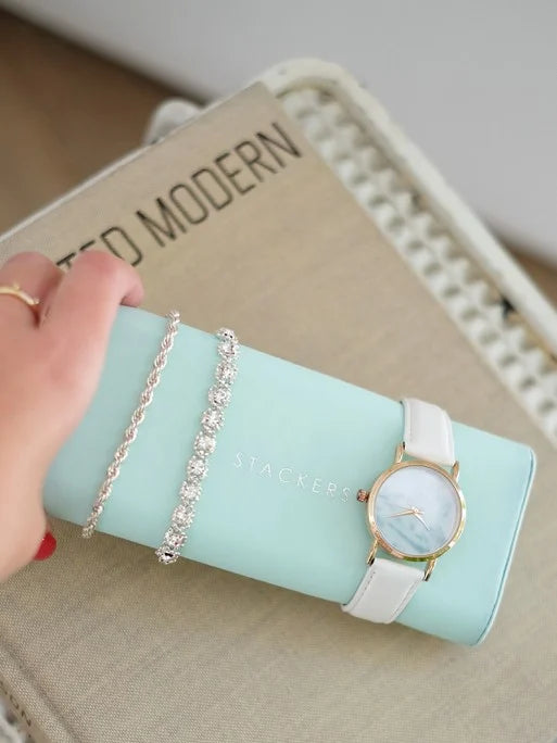 Stackers Horloge Pad Grijs & Munt