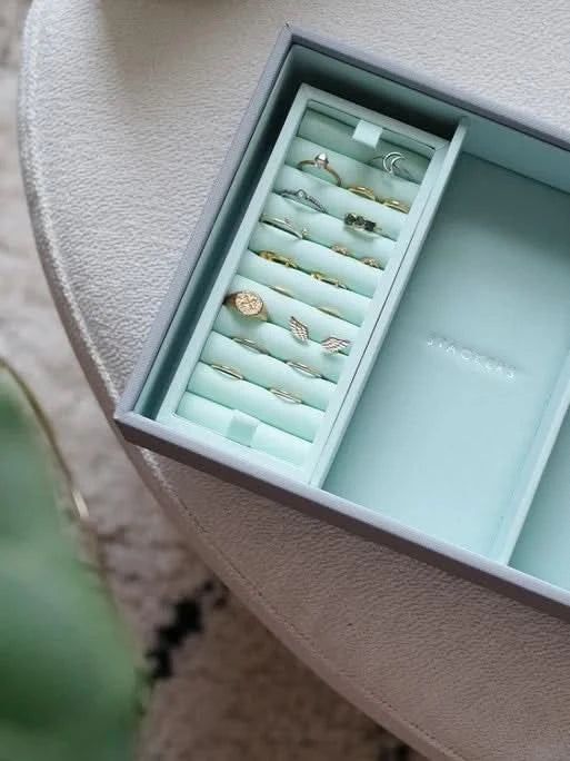 Stackers Ring Roll Grijs & Munt - Mystackers