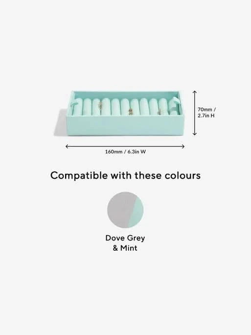 Stackers Ring Roll Grijs & Munt - Mystackers