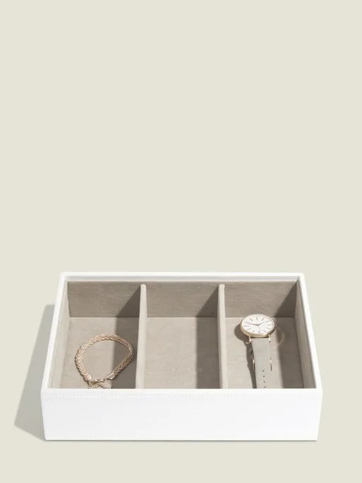Stackers Klassieke Juwelendoos Set van 3 Wit & Roségoud