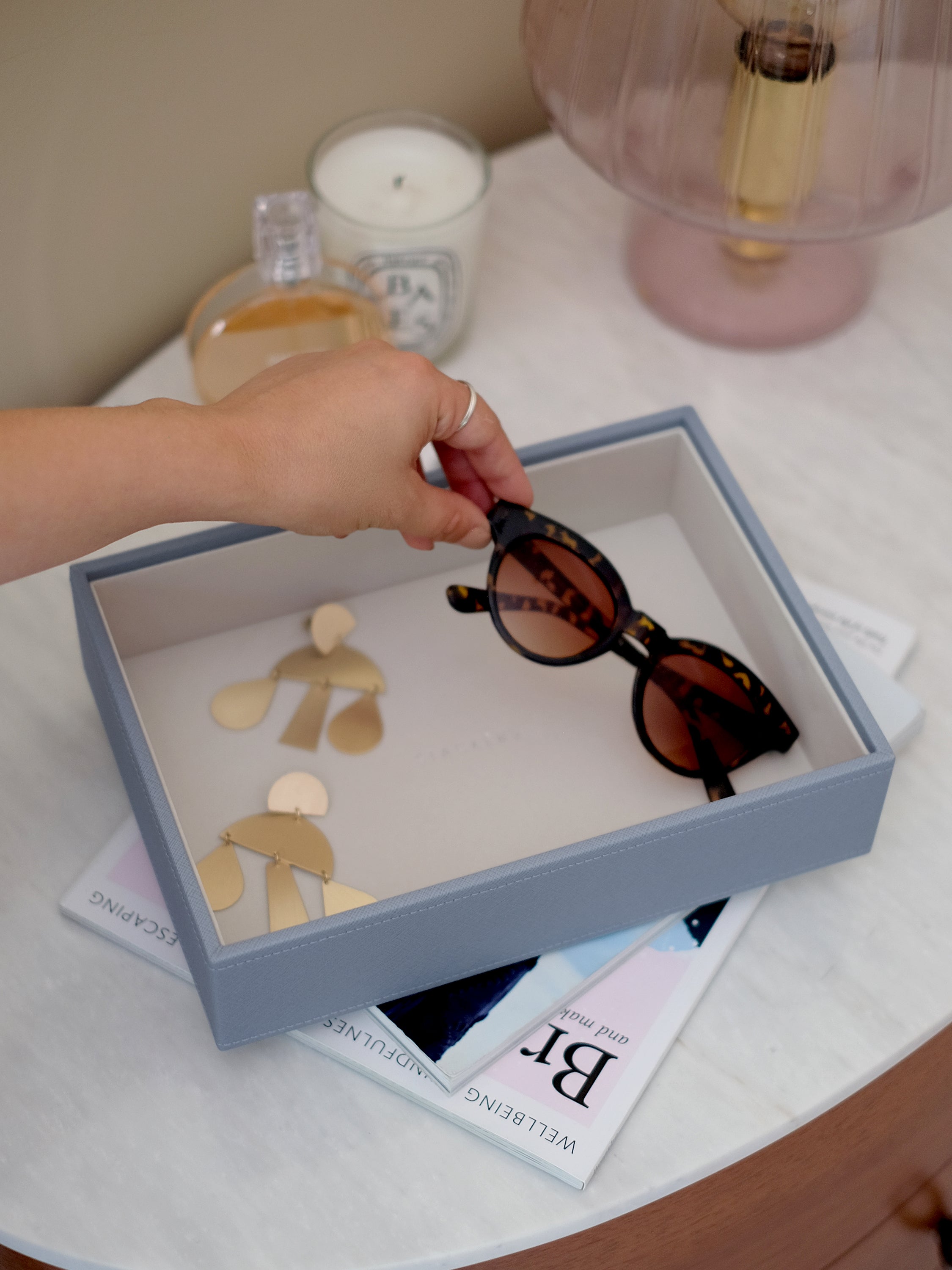 Stackers Compartiment profond pour boîte à bijoux classique bleu