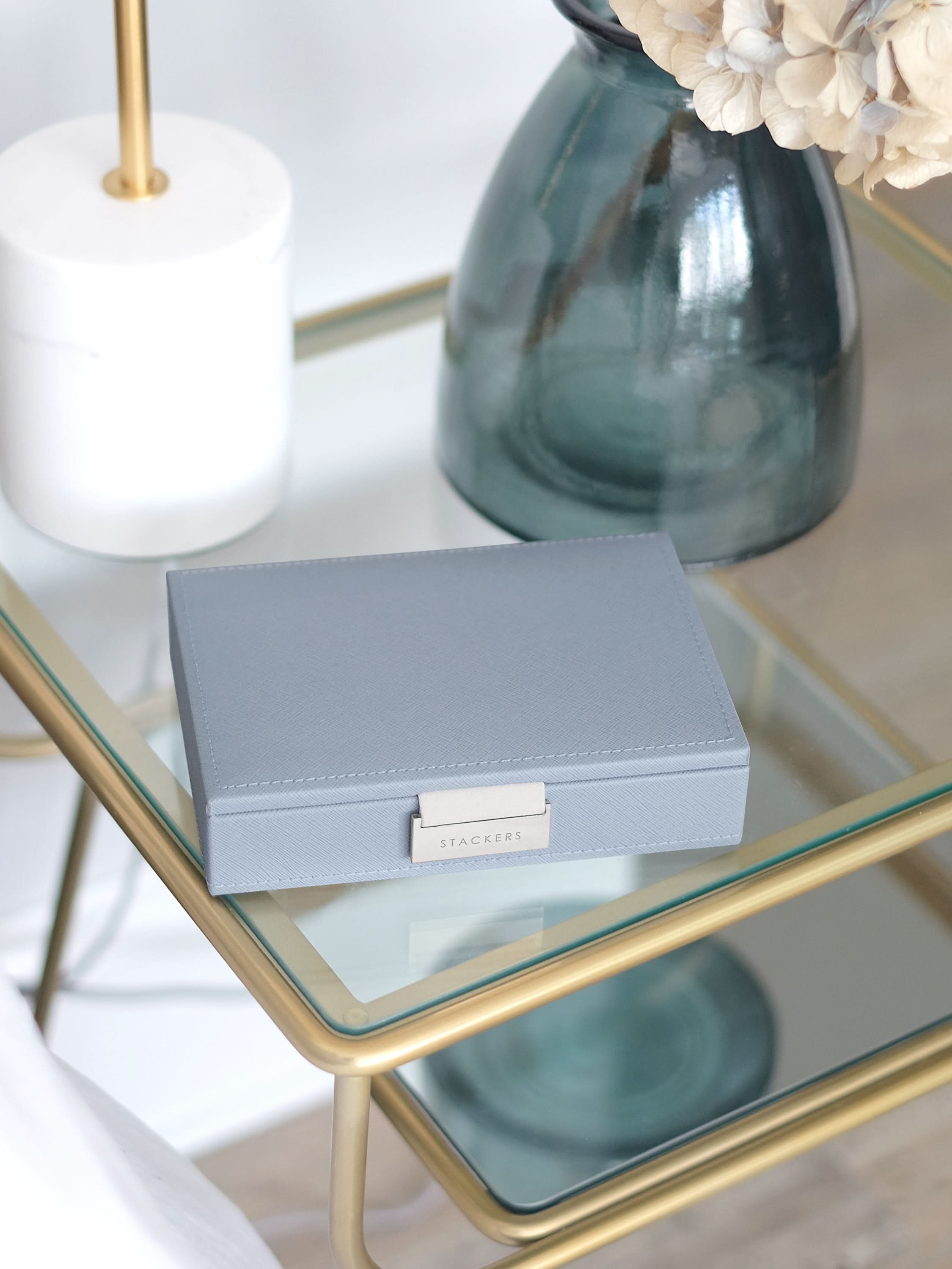 Stackers Deksel voor Mini Juwelendoos Blauw - Mystackers