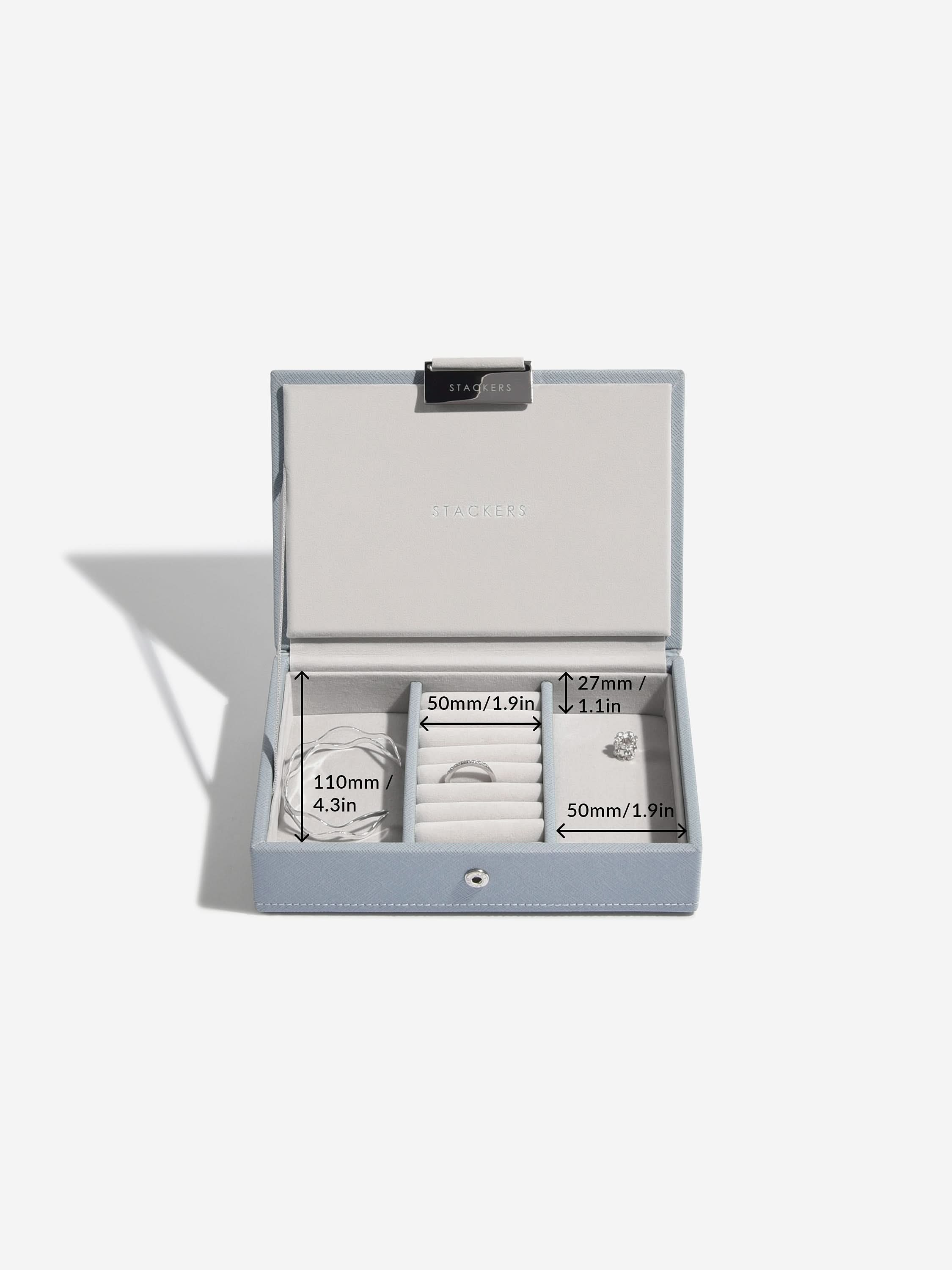 Stackers Deksel voor Mini Juwelendoos Blauw - Mystackers