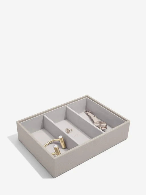Stackers Horloge & Accessoirelaag voor Klassieke Juwelendoos Taupe