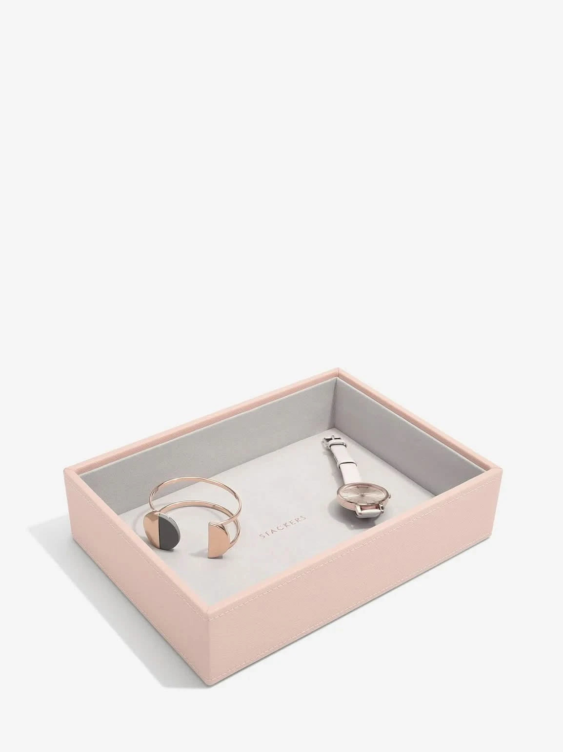 Stackers diepe Sieradenlaag voor Klassieke Juwelendoos Roze - Mystackers