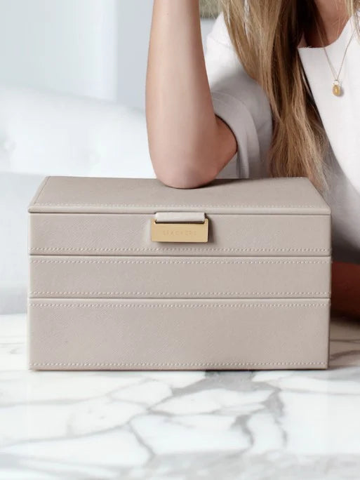 Stackers Klassieke Juwelendoos Set van 3 Taupe