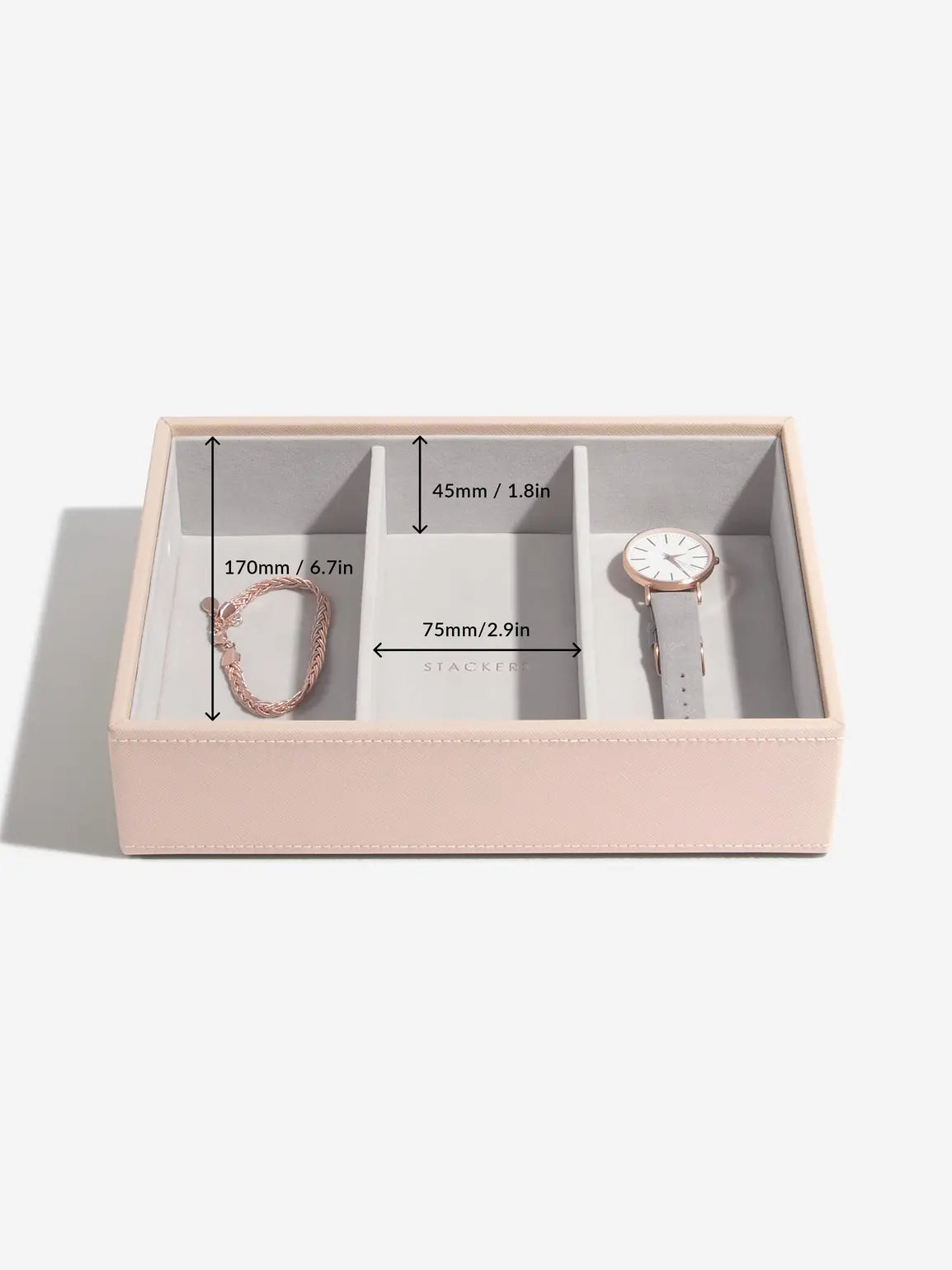 Stackers Klassieke Juwelendoos Set van 3 Roze