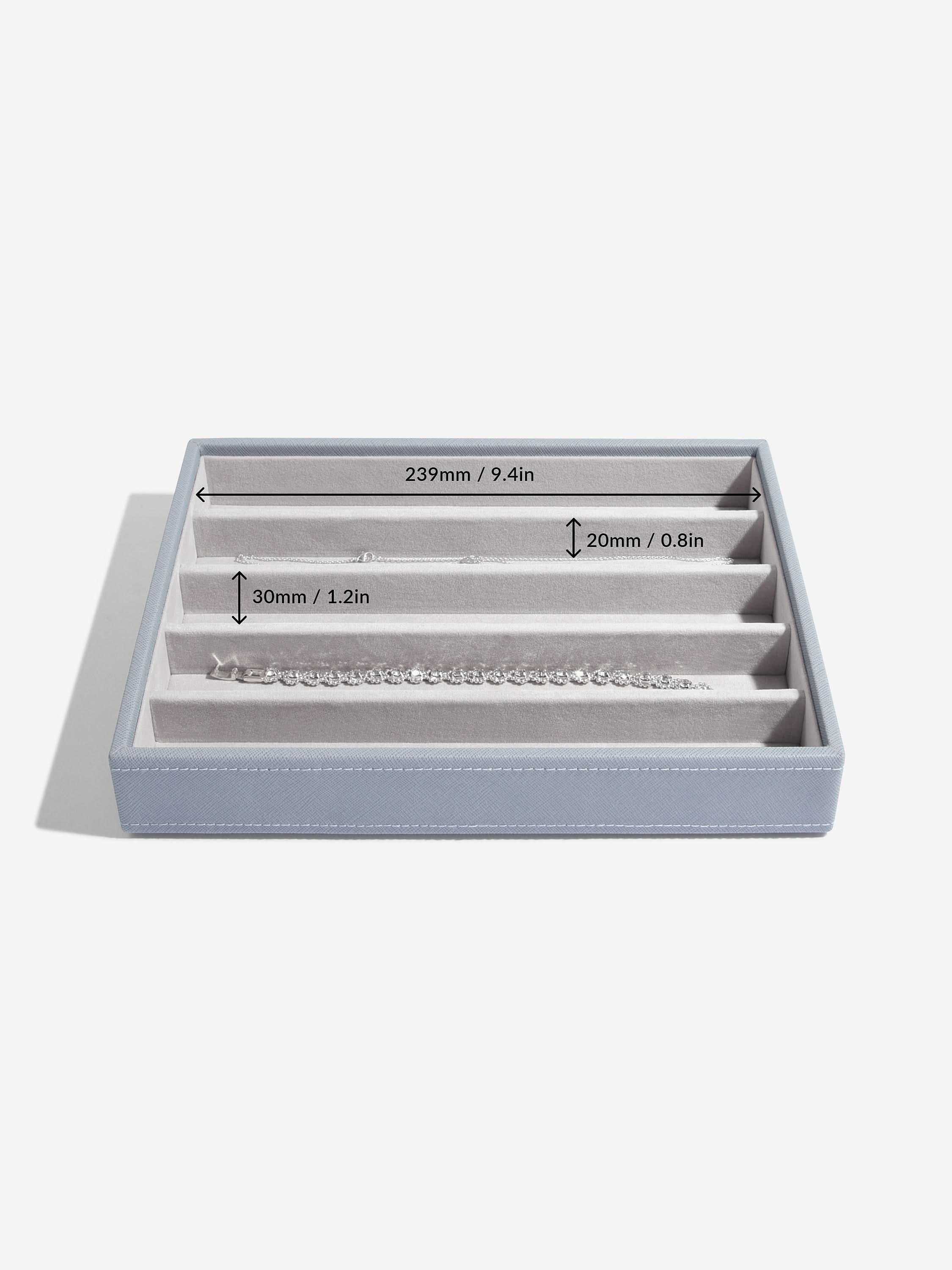 Stackers Halskettingenlaag voor Klassieke Juwelendoos Blauw - Mystackers