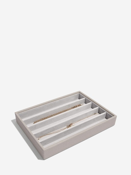 Stackers Halskettingenlaag voor Klassieke Juwelendoos Taupe