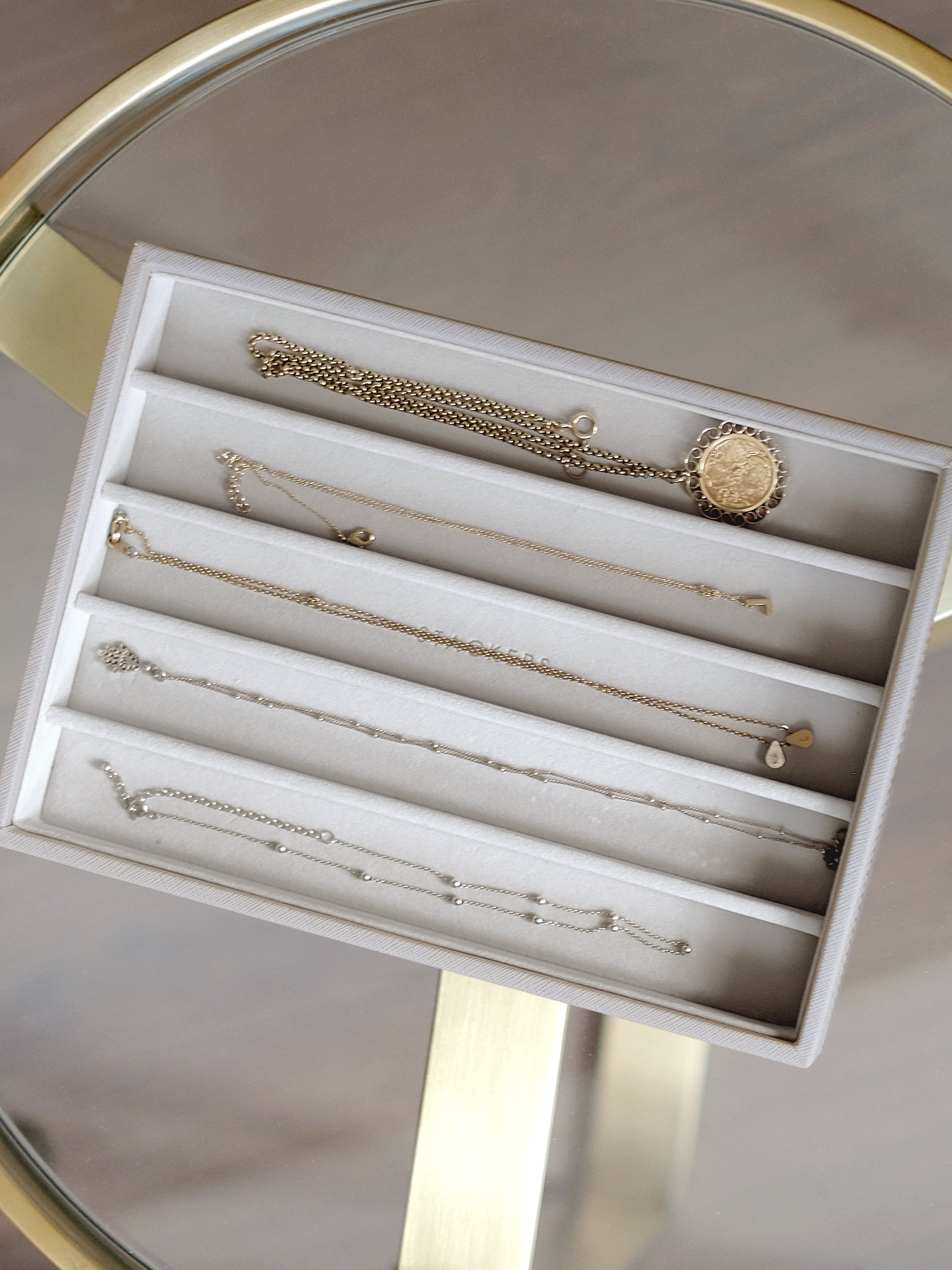 Stackers Compartiment pour Colliers pour Boîte à Bijoux Classique Taupe