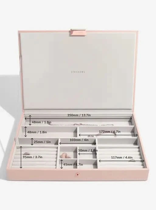 Stackers XL Juwelendoos set van 3 Roze - Mystackers