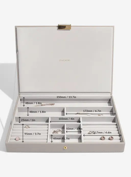 Stackers XL Juwelendoos set van 3 Taupe