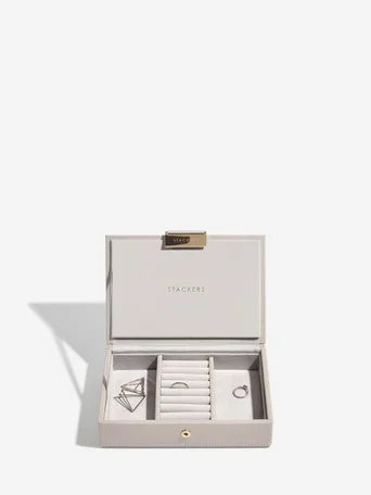 Stackers Mini Juwelendoos Set van 2 Taupe