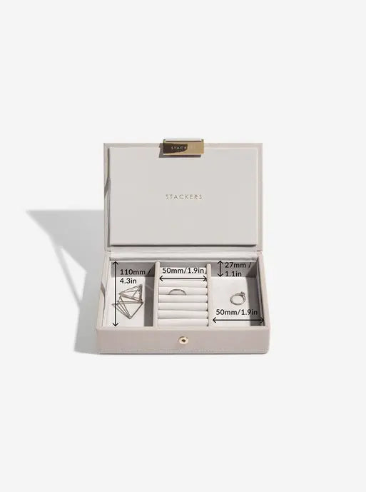 Stackers Mini Juwelendoos Set van 2 Taupe