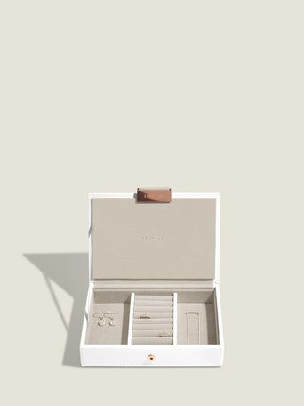 Stackers Mini Jewelry Box Set of 2 White & Pink