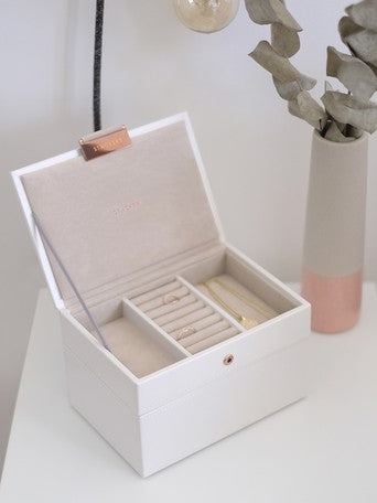 Stackers Mini Jewelry Box Set of 2 White & Pink