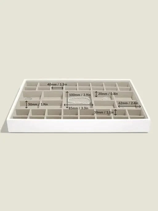 Stackers XL Juwelendoos set van 3 Wit & Roze - Mystackers