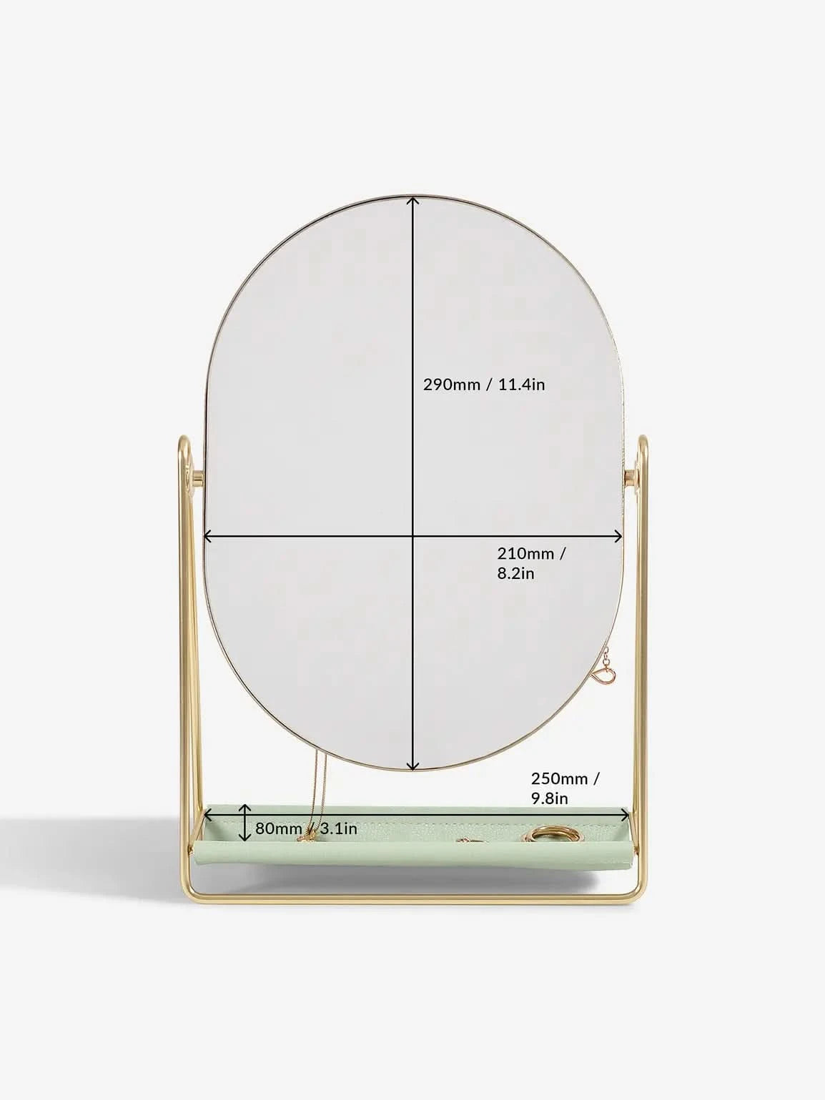 Stackers Spiegel met Sieradenstandaard Saliegroen - Mystackers