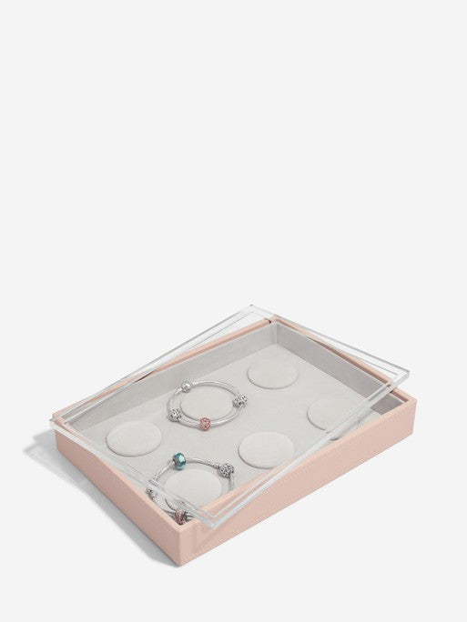Stackers Armbandenlaag + deksel voor Klassieke Juwelendoos Roze