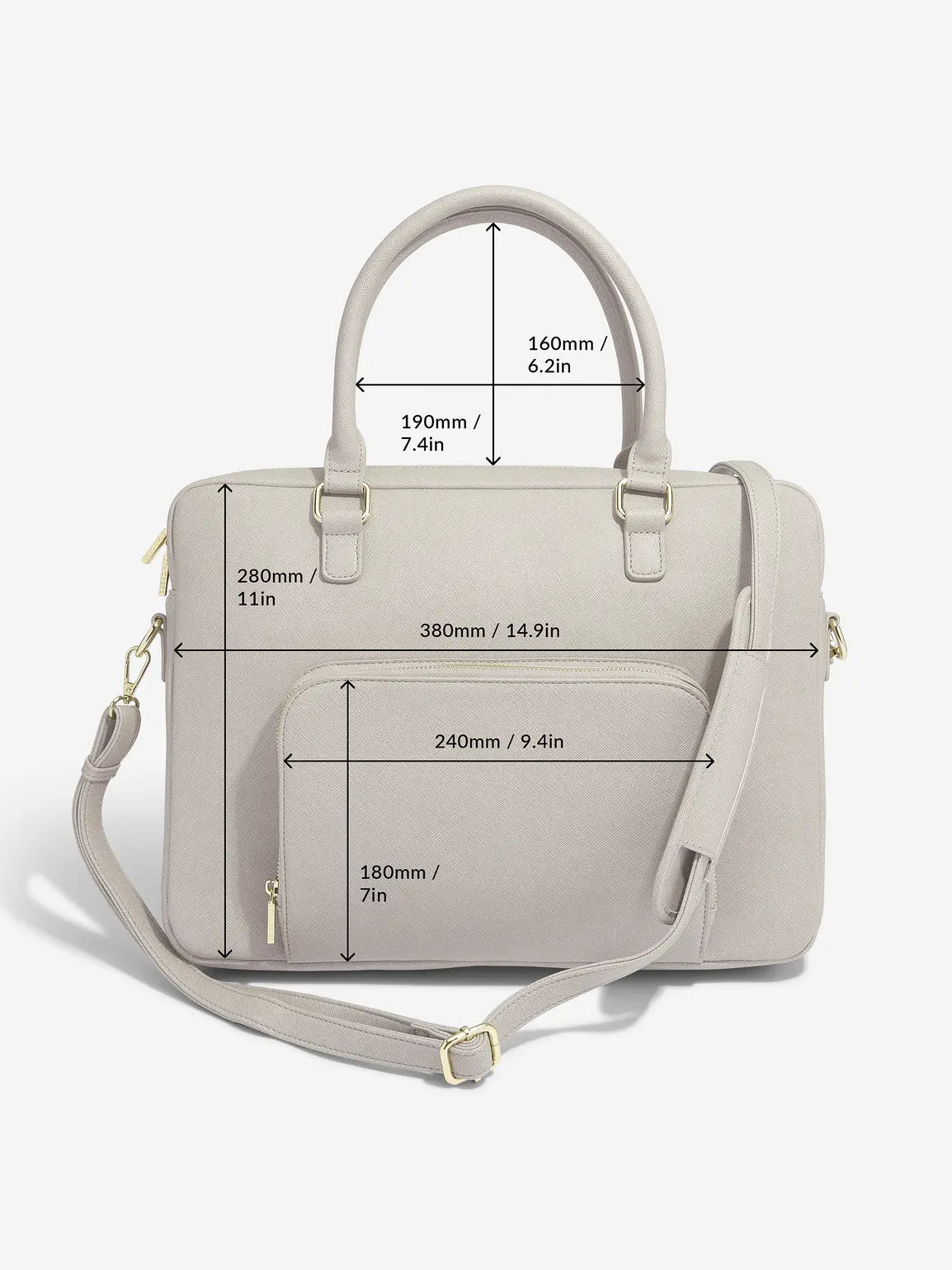 Stackers Laptoptas Taupe