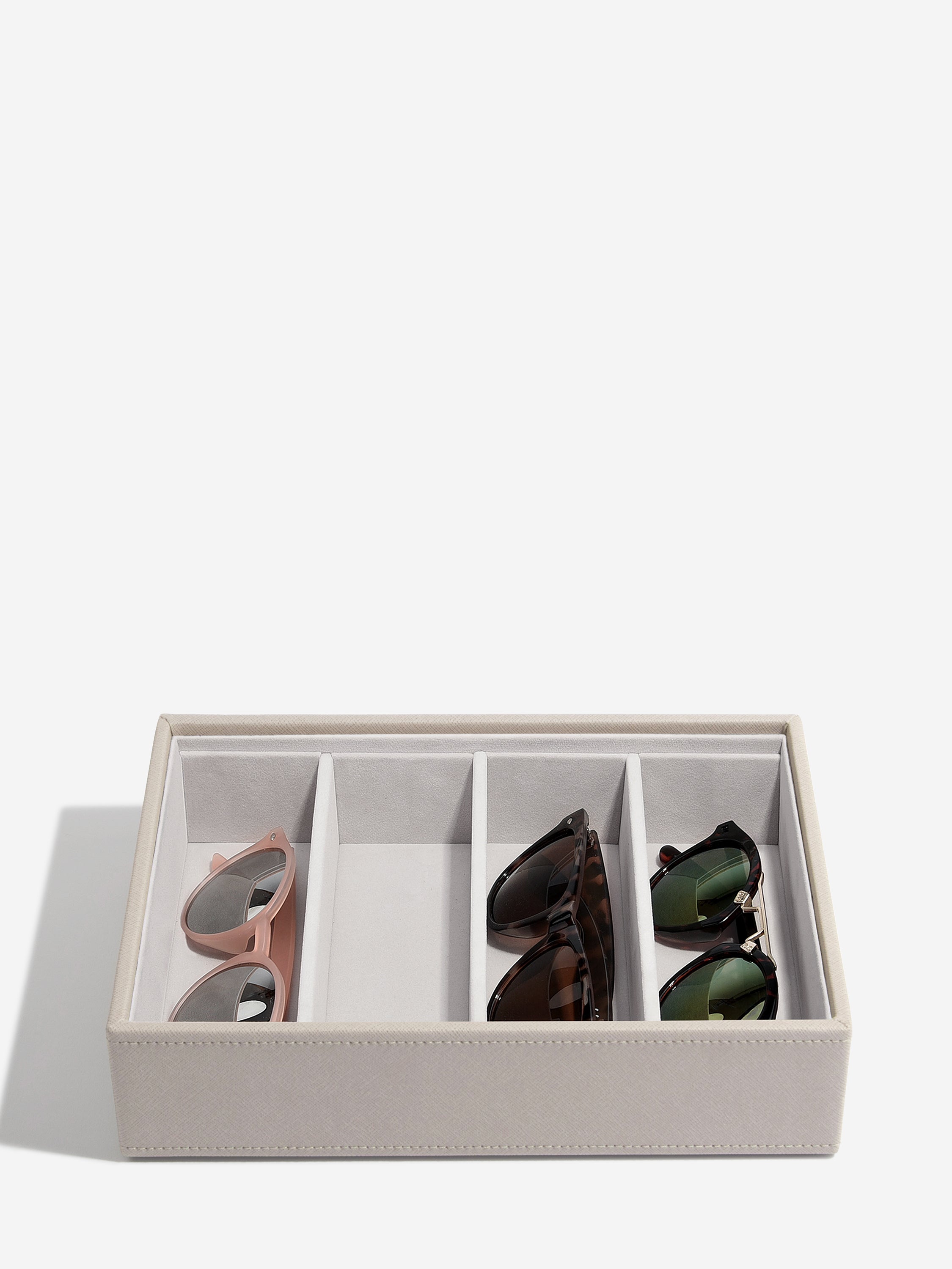 Stackers Compartiment Pour Lunettes et accessoires pour Boîte à bijoux classique Taupe