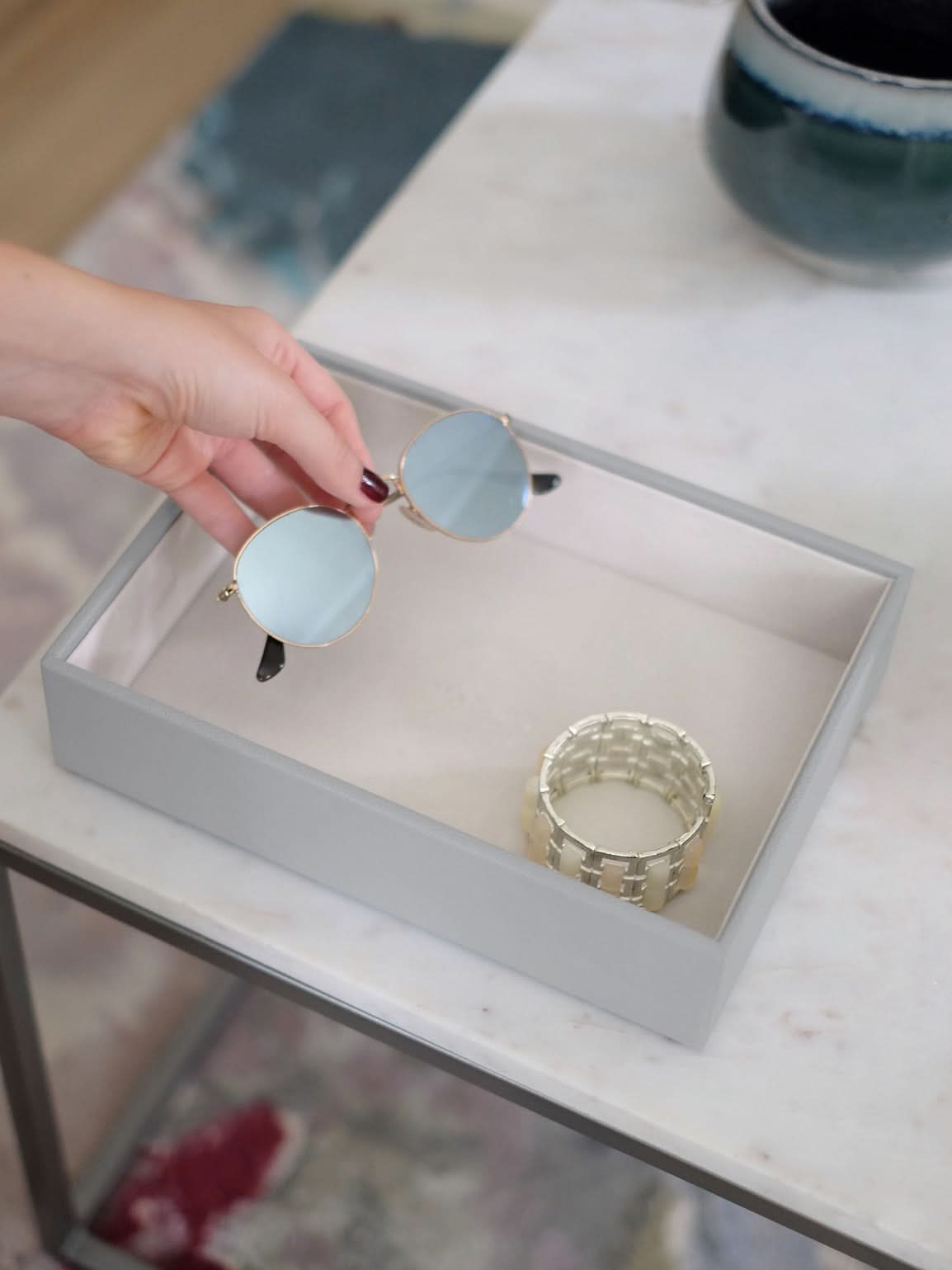 Stackers diepe Sieradenlaag voor Klassieke Juwelendoos Grijs - Mystackers