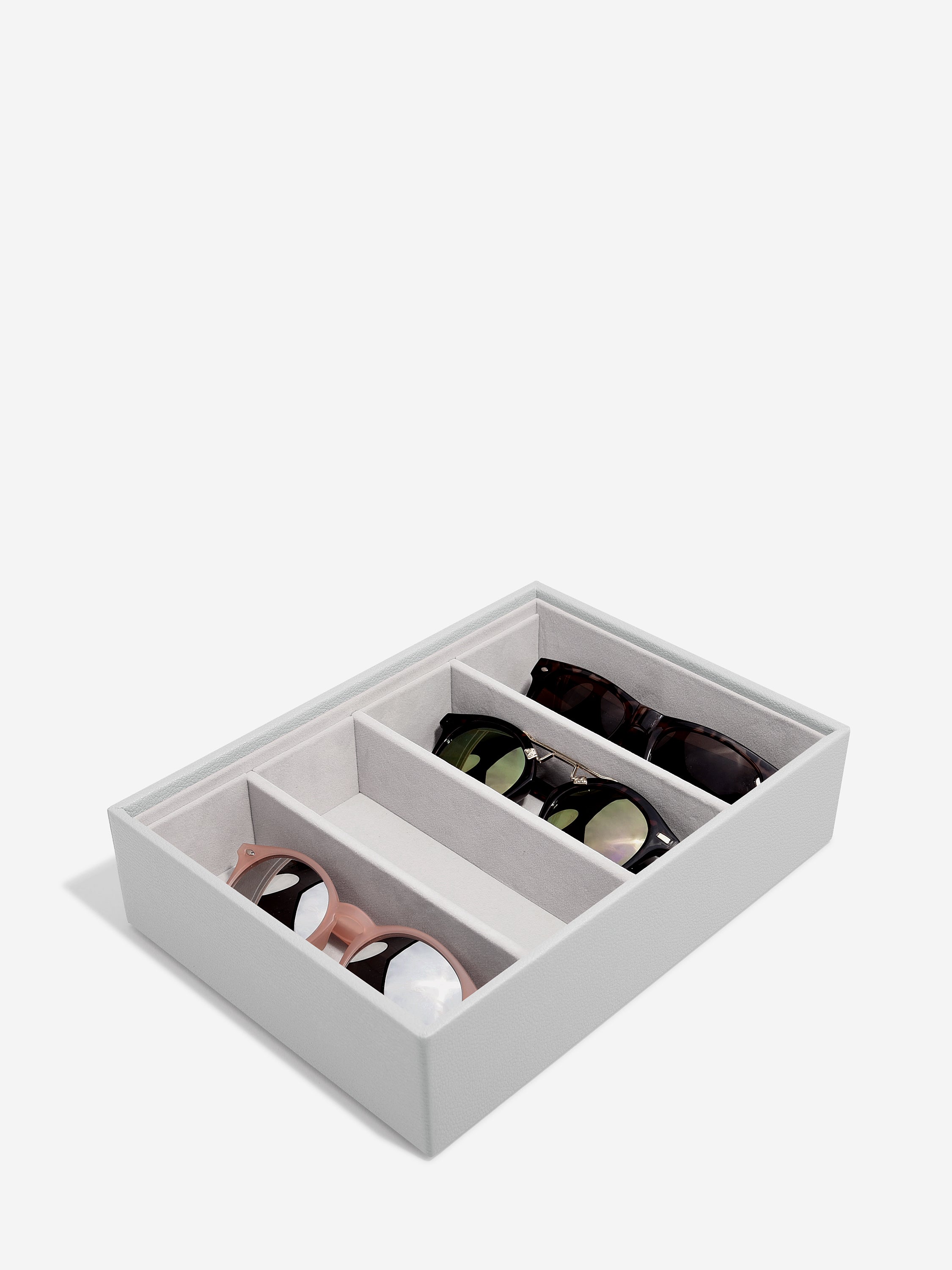 Stackers Compartiment pour Lunettes et accessoires pour Boîte à bijoux classique Gris
