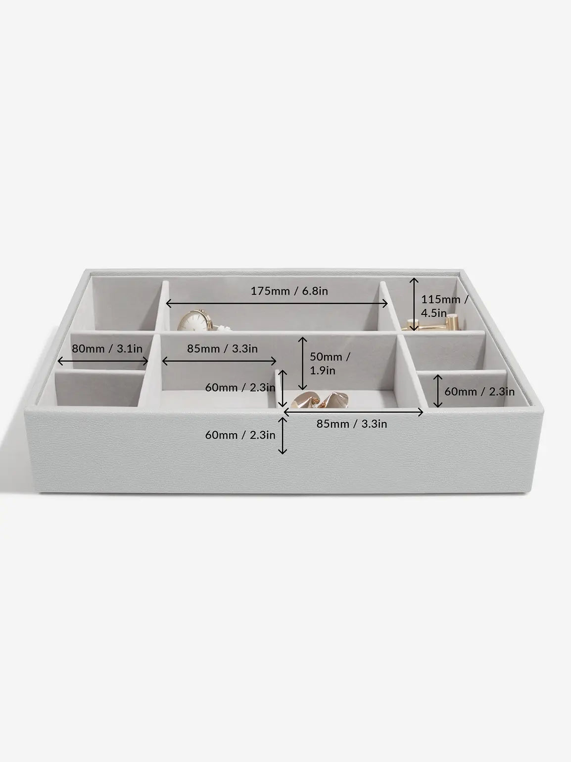 Stackers XL Horloge- & Accesoirelaag Grijs