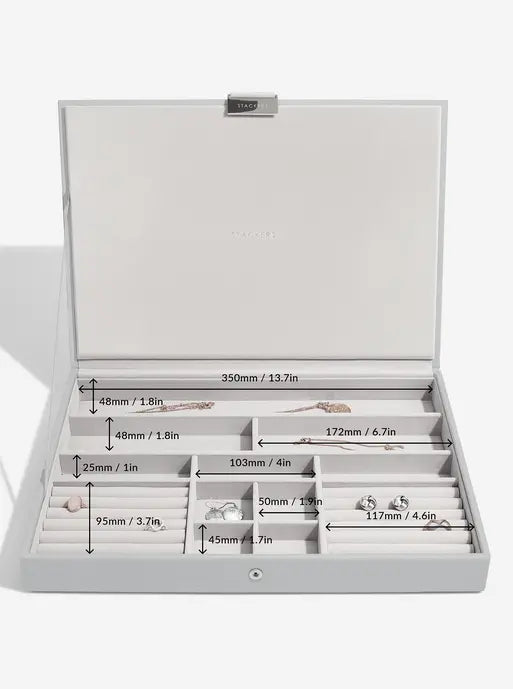 Stackers XL Juwelendoos set van 3 Grijs