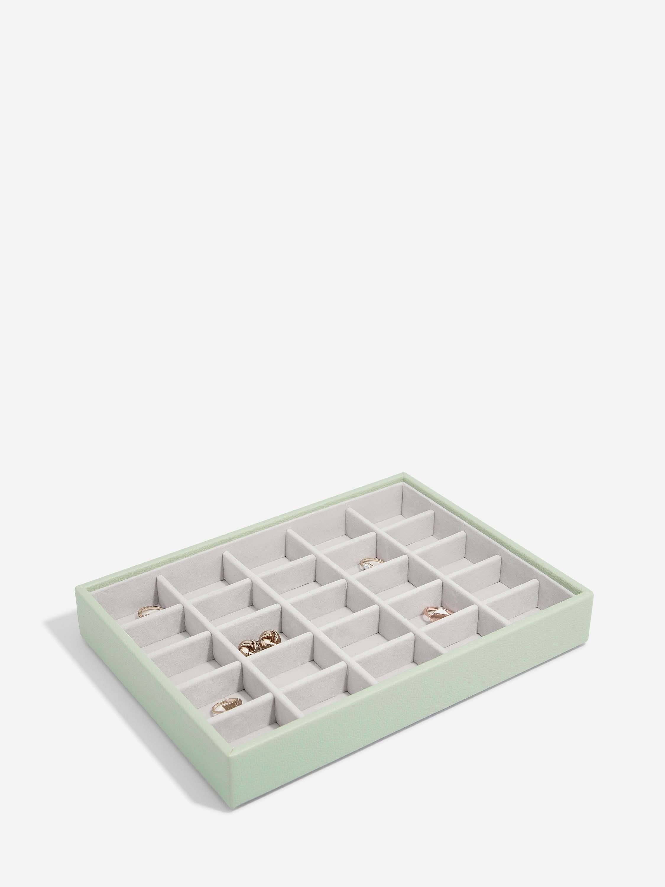 Stackers kleine Sieradenlaag voor Klassieke Juwelendoos Saliegroen - Mystackers