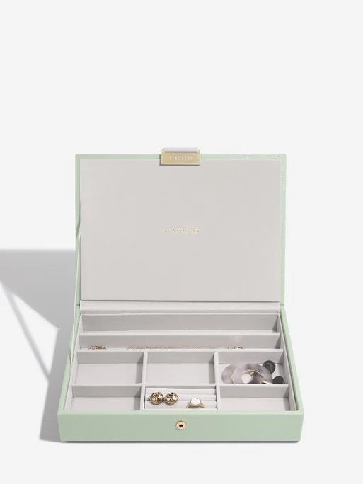 Stackers Classic Jewellery Box Set of 3 Sage Green