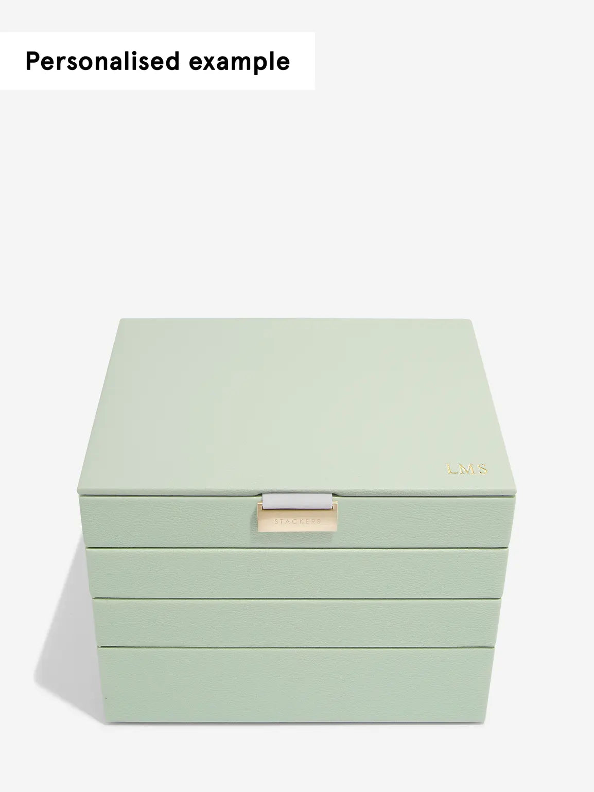 Stackers Classic Jewellery Box Set of 4 Sage Green