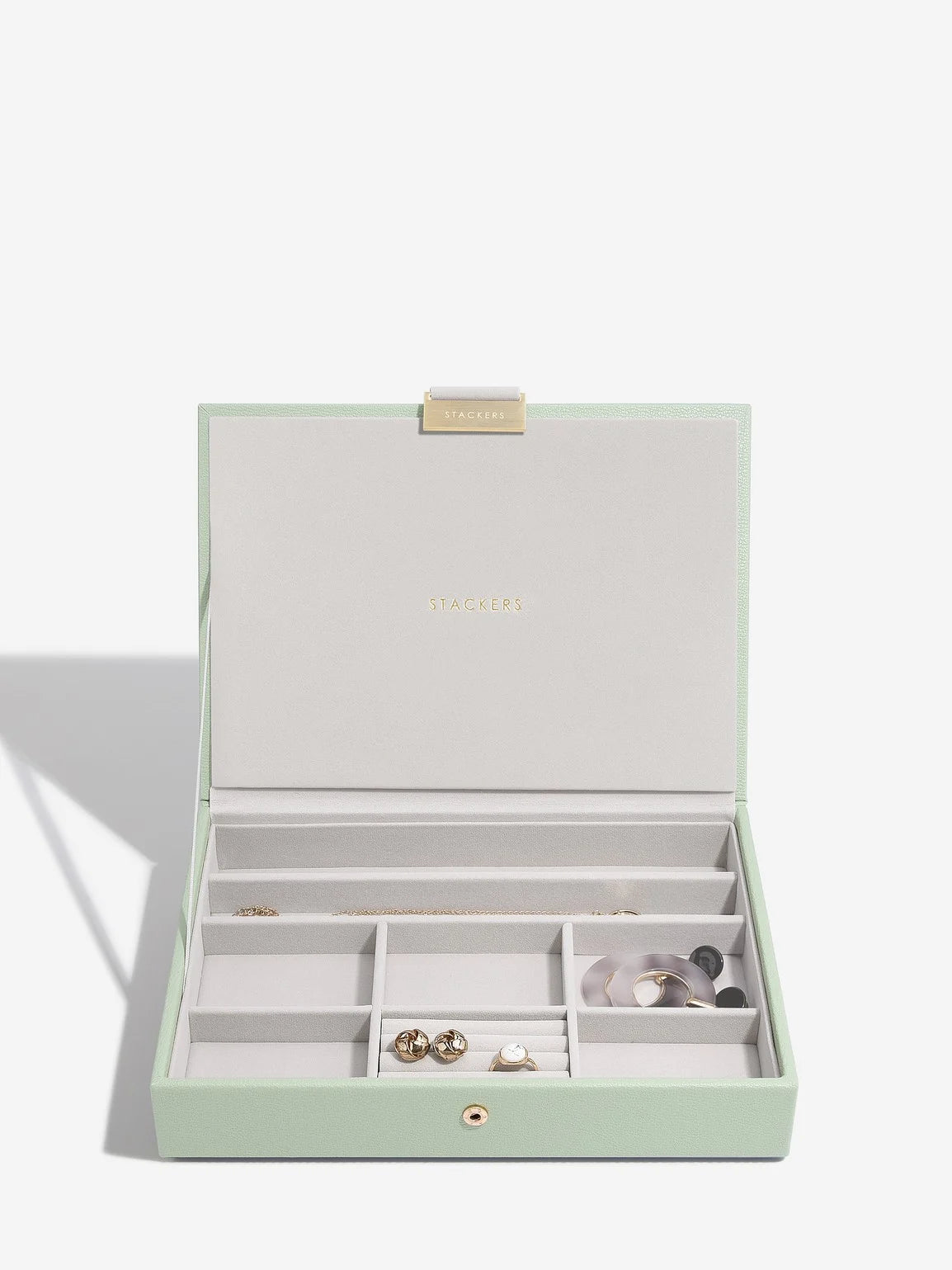 Stackers Classic Jewellery Box Set of 4 Sage Green
