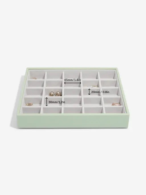 Stackers Classic Jewellery Box Set of 4 Sage Green